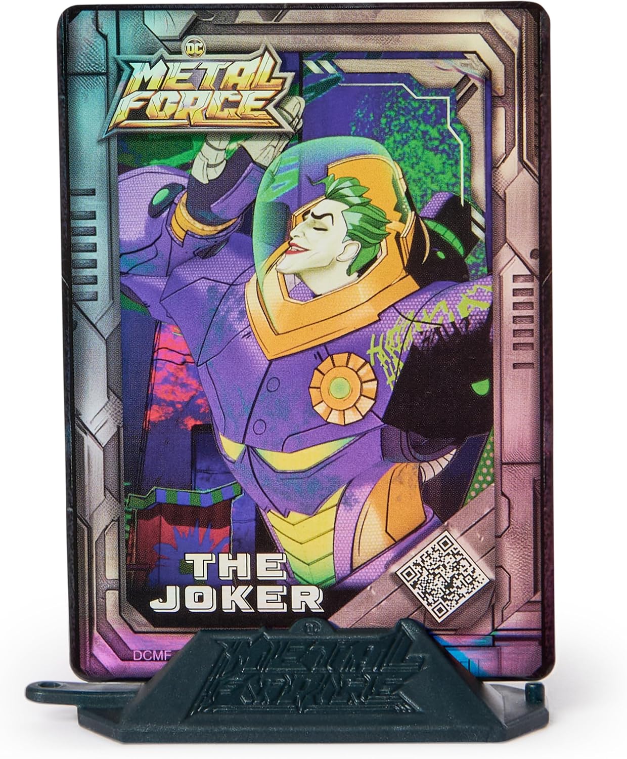 DC Comics Metal Force The Joker Action Figure 6-Inch with 4-Inch Mini Figure Built-in Blaster Armor Suit Superhero Kids Toys Boys Girls Ages 4+
