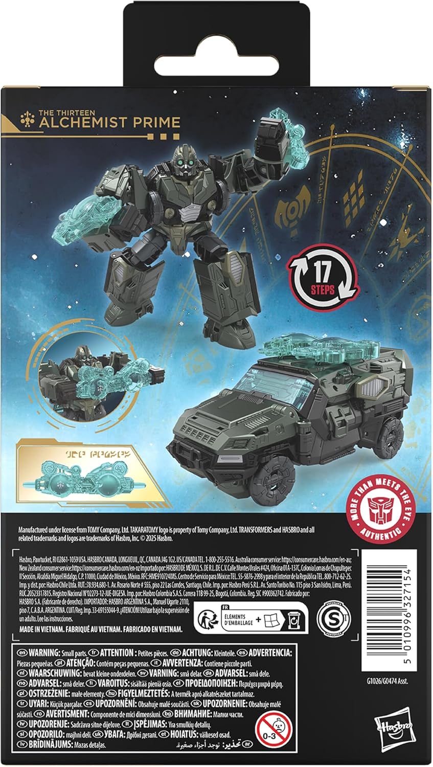 Transformers Age of The Primes Deluxe Class Alchemist Prime 5.5-inch Action Figure for Ages 8+