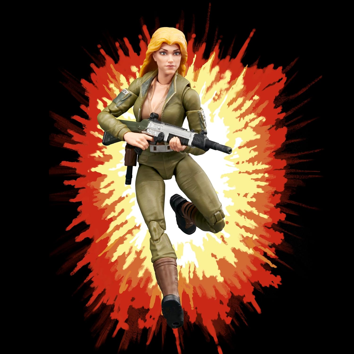 G.I. Joe Classified Series Retro Cardback Courtney Cover Girl Krieger Collectible 6 Inch Action Figure 9 Accessories