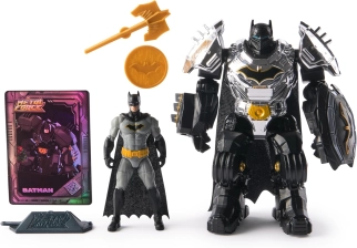 Metal Force Batman Action Figure 6-Inch with Mini Figure Blaster Armor Suit Superhero Kids Toys Boys Girls 4+