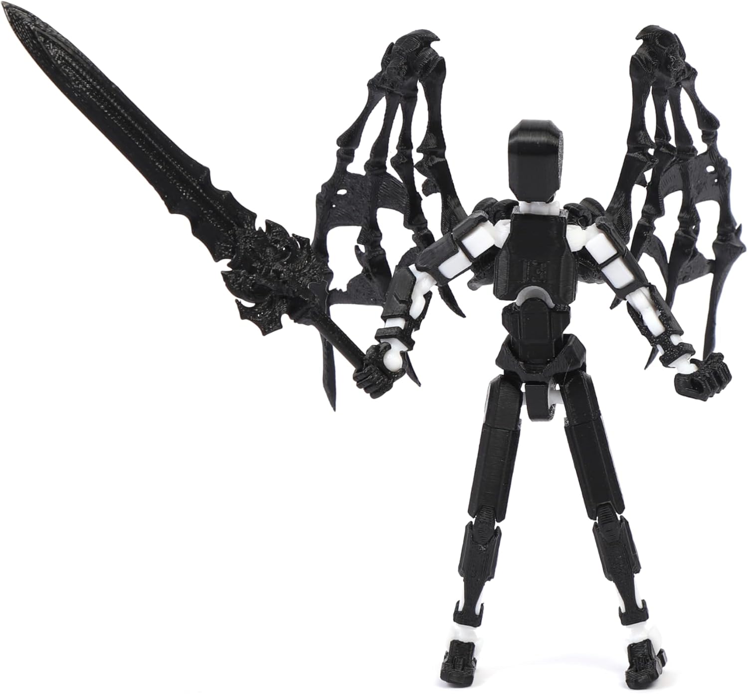 T13 Action Figure Assembly Completed Titan 13 3D Printed Multi-Jointed Movable 5.54-inch Robot Dummy13 Lucky 13 Action Figures 4PCS Color(A+B+C+D)