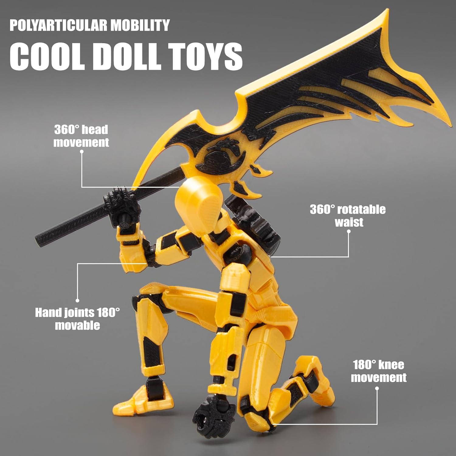 T13 Action Figure Set Assembly Completed Titan 13 Robot Dummy 13 3D Printed Action Figure Ideal for Collectors Desktop Decorations Green