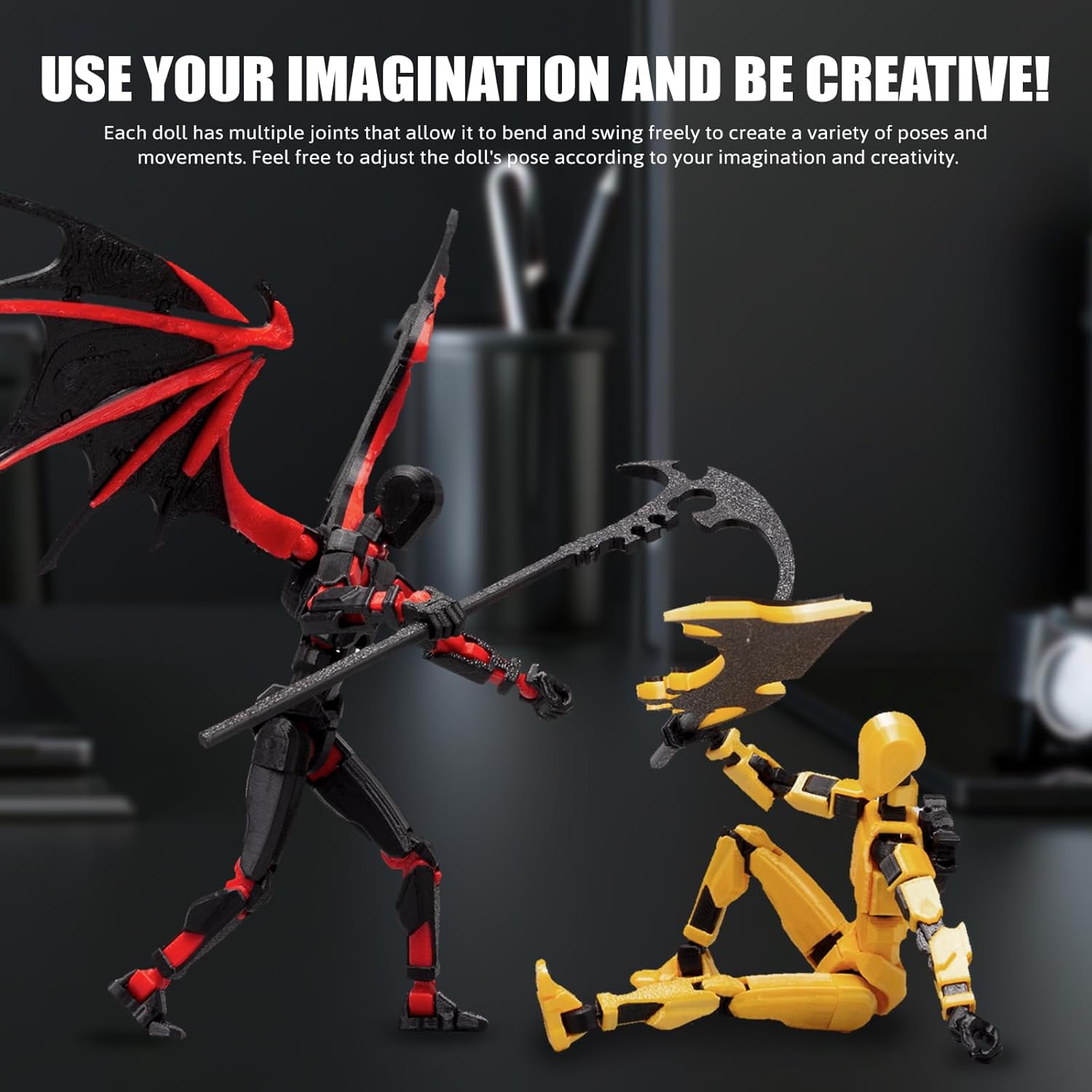 T13 Action Figure Set Assembly Completed Titan 13 Robot Dummy 13 3D Printed Action Figure Ideal for Collectors Desktop Decorations Green