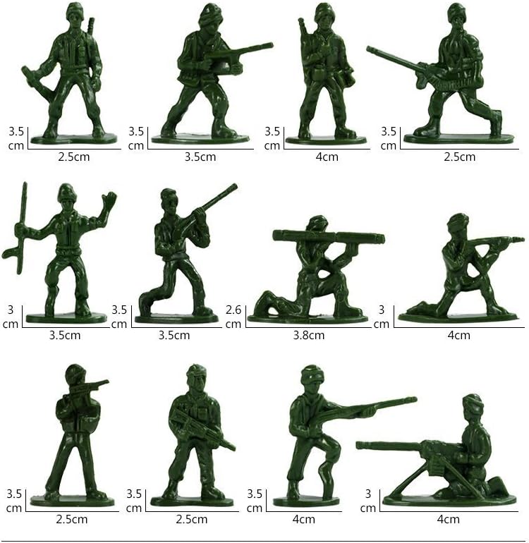 TOYFROG ARMY MEN ACTION FIGURE SET 300 PCS MILITARY PLAYSET CLASSIC FIGURES FOR KIDS DURABLE TOYS IMAGINATIVE PLAY WW2 ACTION FIGURES