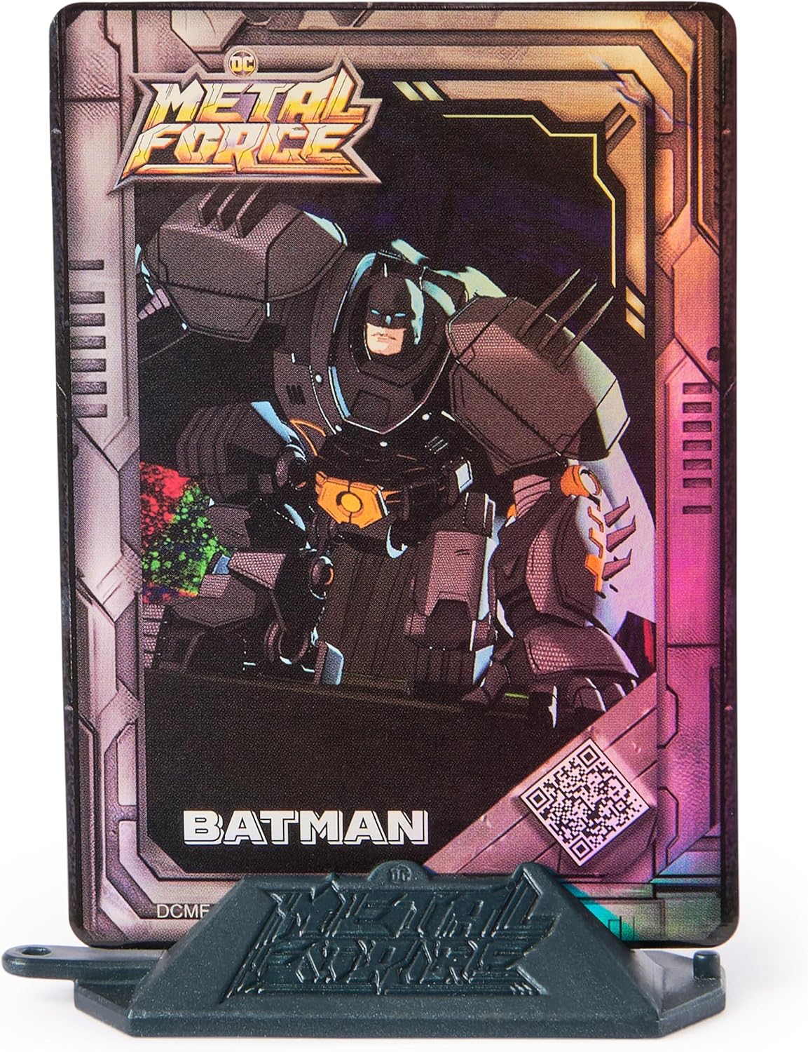 Metal Force Batman Action Figure 6-Inch with 4-Inch Mini Figure Built-in Blaster Armor Suit Super Hero Kids Toys Boys Girls Ages 4+