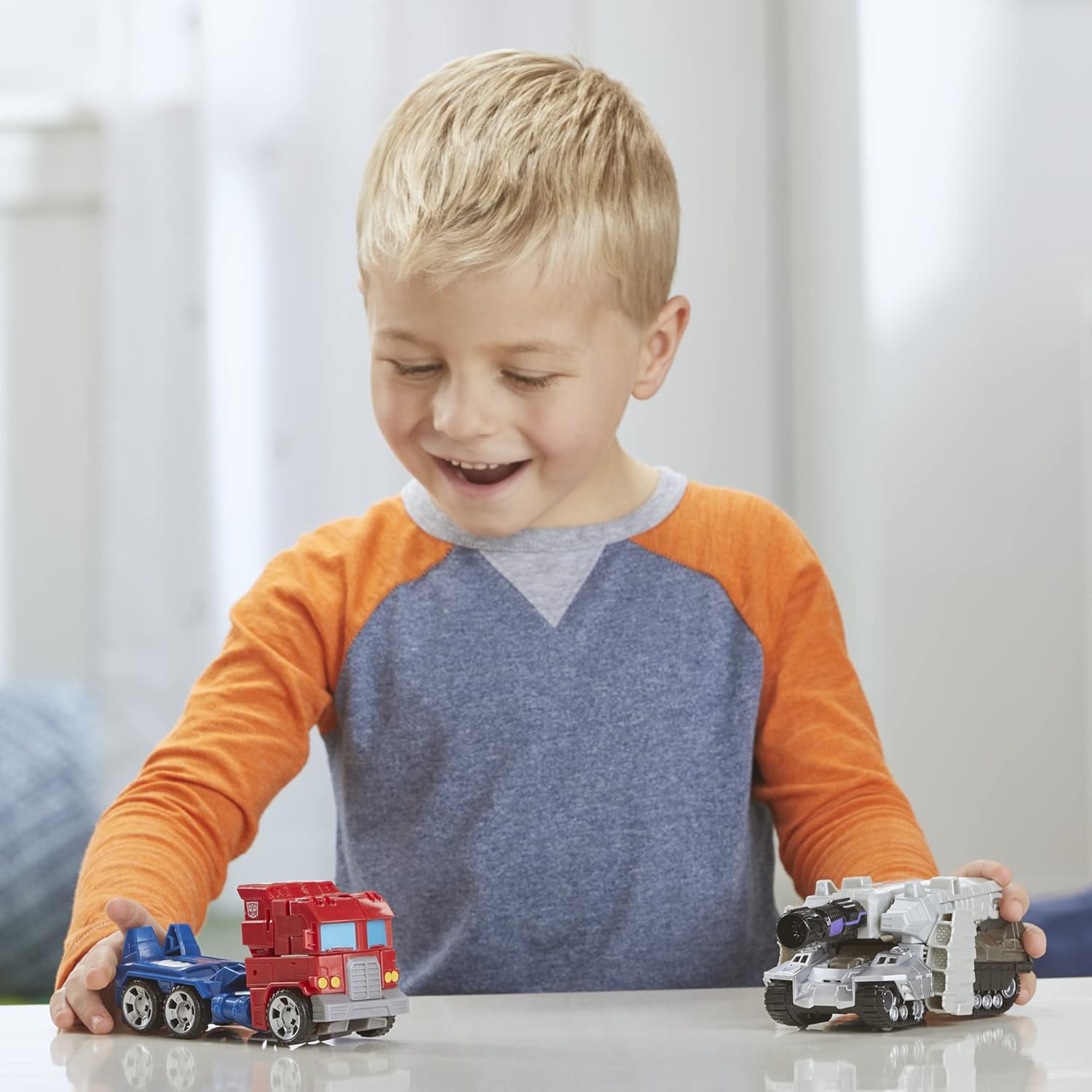 Transformers Toys Heroes Villains Optimus Prime Megatron 2-Pack Action Figures for Kids 6+ 7-inch