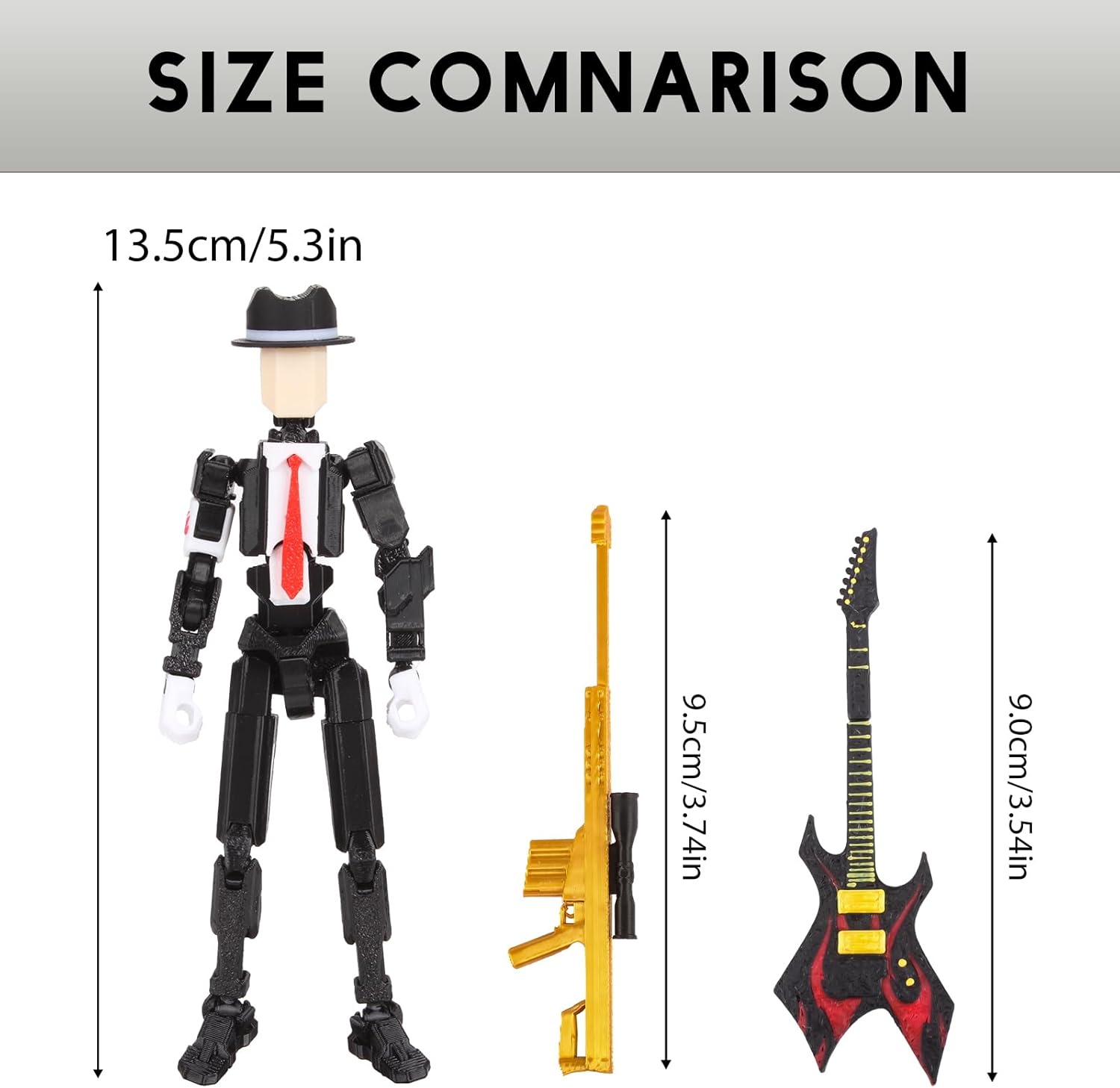 T13 Action Figure Assembly Completed T13 Action Figures Set High 5.4 inches Tall Office Desks and Birthday Cake Decorations Titan 13 Action Figure for Ultimate Gaming Action Figures Collection