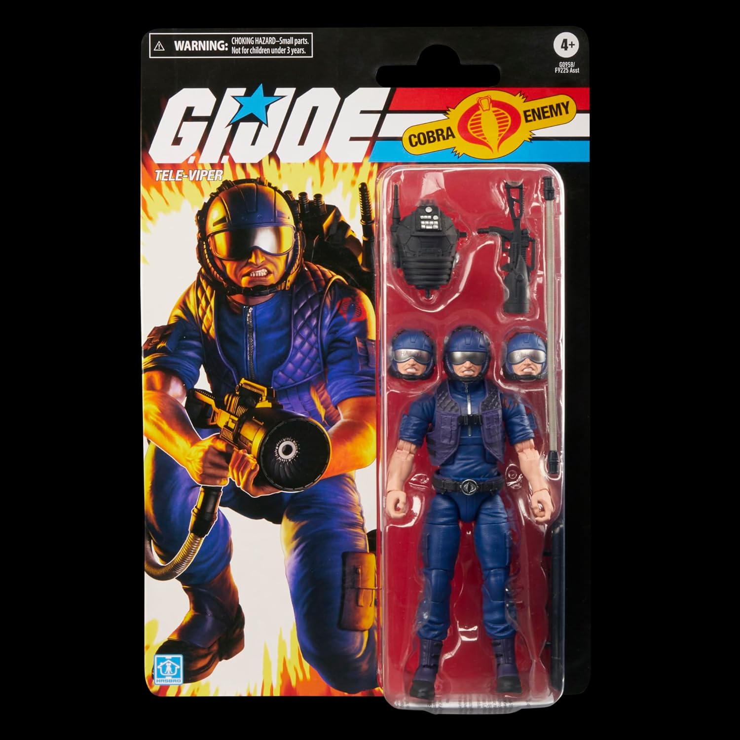 G.I. Joe Classified Series Retro Cardback Tele-Viper Collectible 6 Inch Action Figure with 6 Accessories