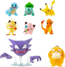 Pokemon Battle Figure 8 Pack Includes 2 Inch Pikachu Bulbasaur Squirtle Charmander Meowth Jigglypuff 3 Inch Loudred Psyduck
