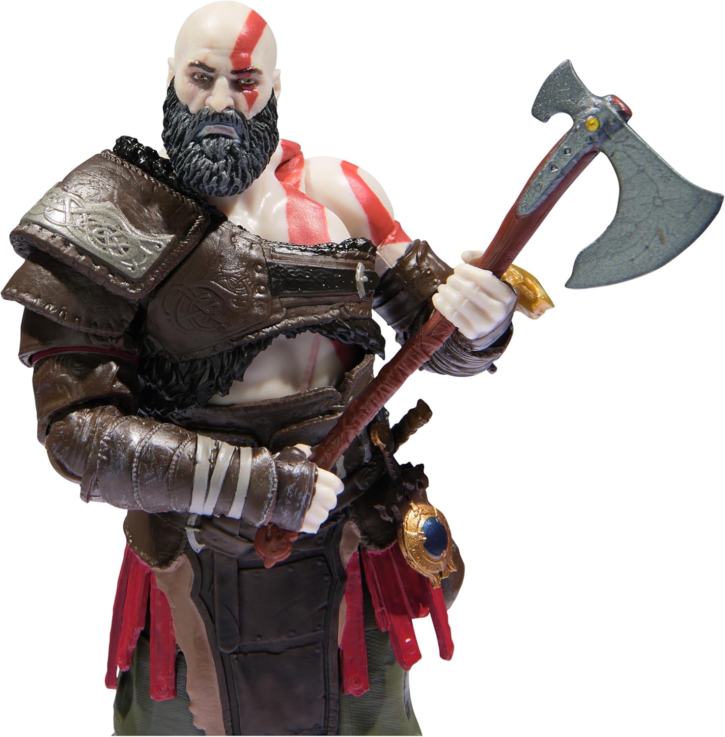 God of War Ragnarok 6” Kratos Action Figure 5 Accessories Shapes Collection PS5 Fans Collectors Ages 17+