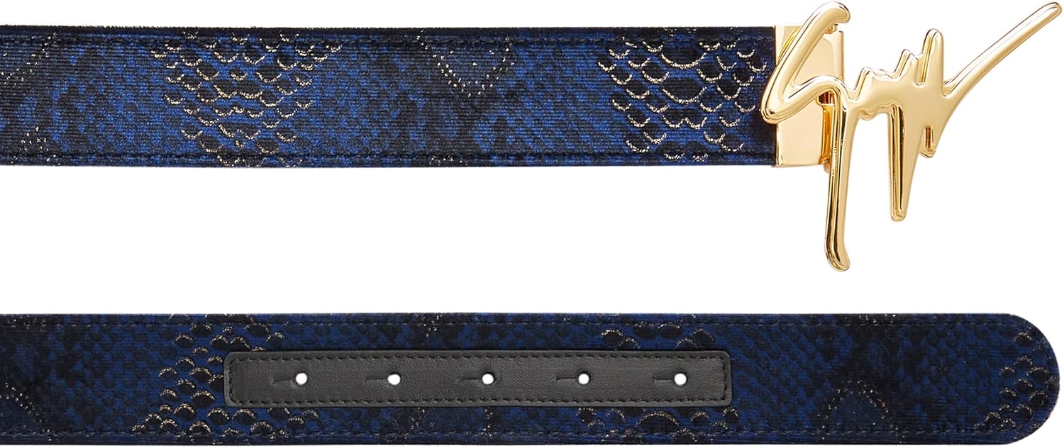 Giuseppe Zanotti Giuseppe Reptile-Print Belt