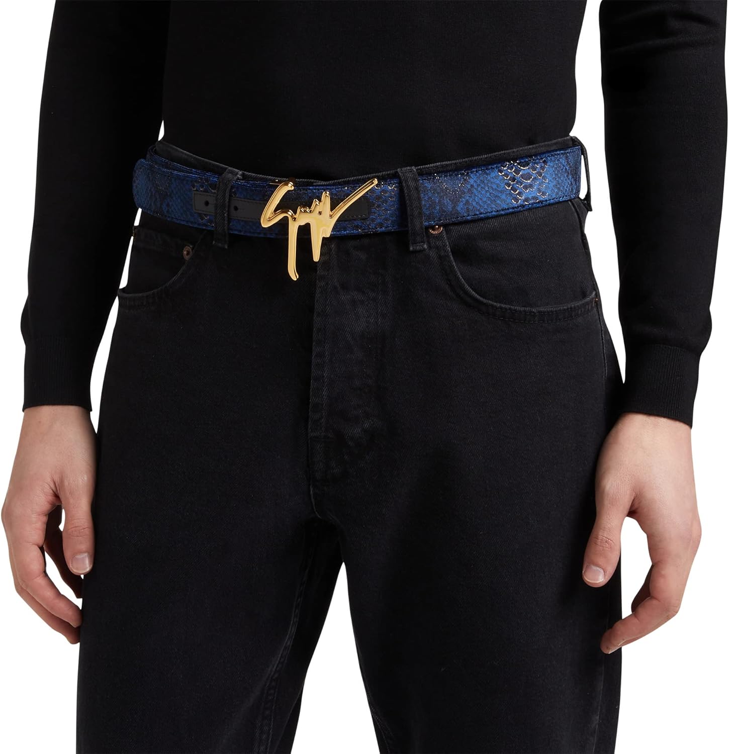 Giuseppe Zanotti Giuseppe Reptile-Print Belt