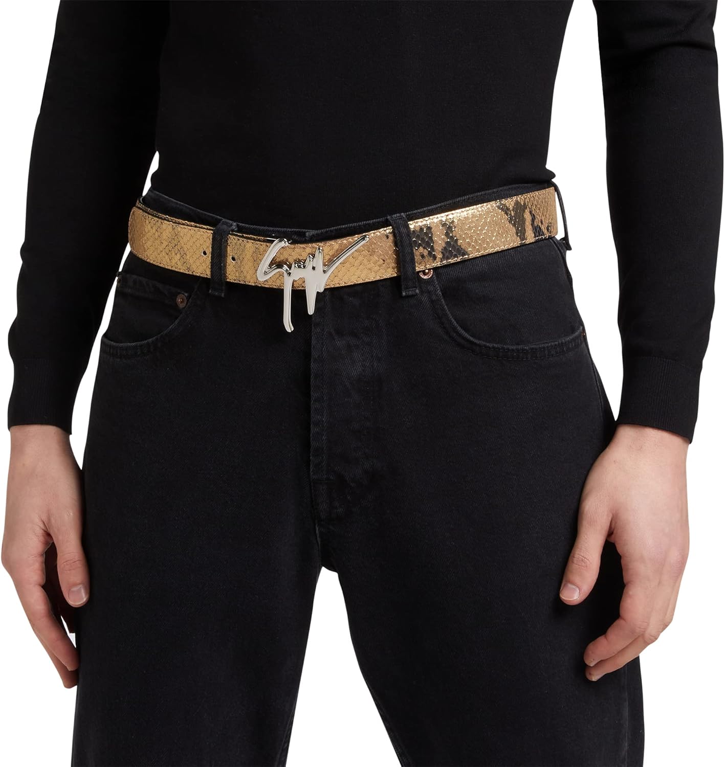 Giuseppe Zanotti Giuseppe Python-Print Belt