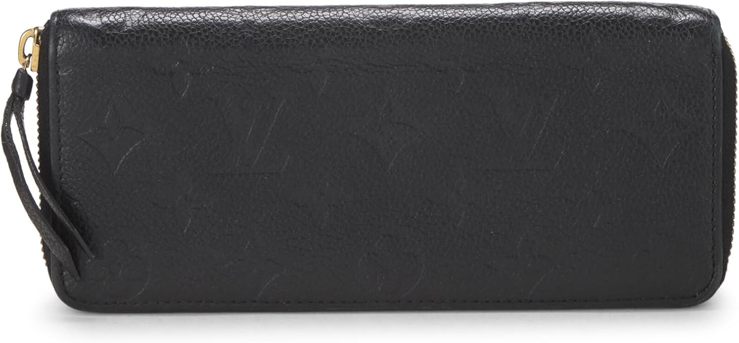 Louis Vuitton Pre-Loved Black Empreinte Clemence Wallet, Black