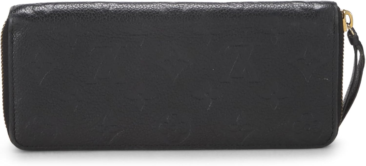 Louis Vuitton Pre-Loved Black Empreinte Clemence Wallet, Black