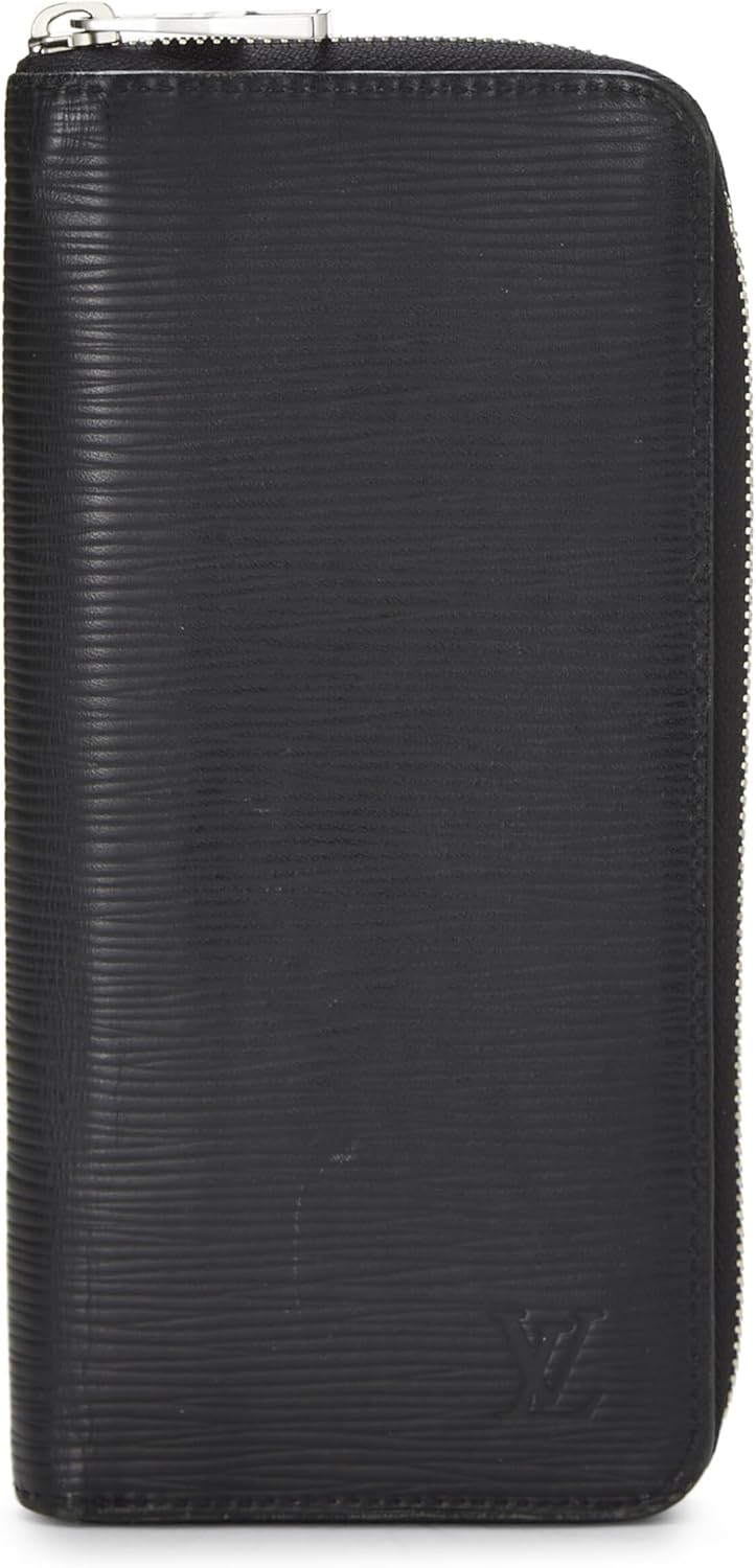 Louis Vuitton Pre-Loved Black Epi Zippy Vertical Wallet, Black