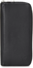 Louis Vuitton Pre-Loved Black Epi Zippy Vertical Wallet, Black