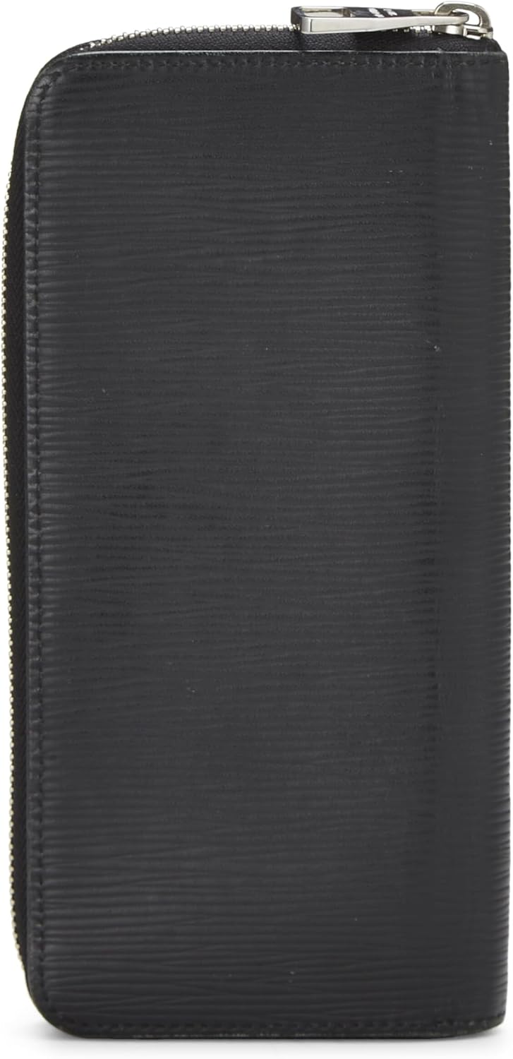 Louis Vuitton Pre-Loved Black Epi Zippy Vertical Wallet, Black
