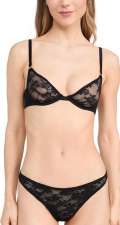 Fleur du Mal Women's Le Stretch Lace Demi Bra