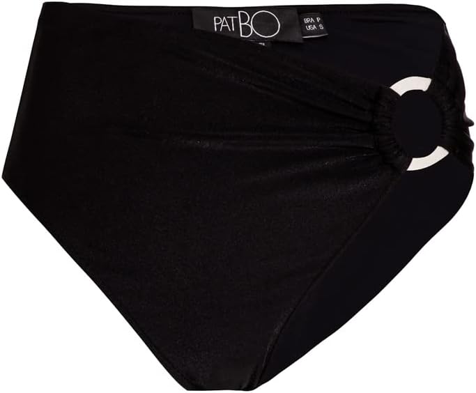 PatBO Mid Rise Bikini Bottom