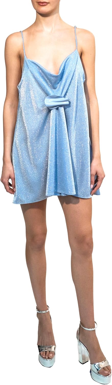 Kate Barton Peyton Cowl Neck Mini Dress