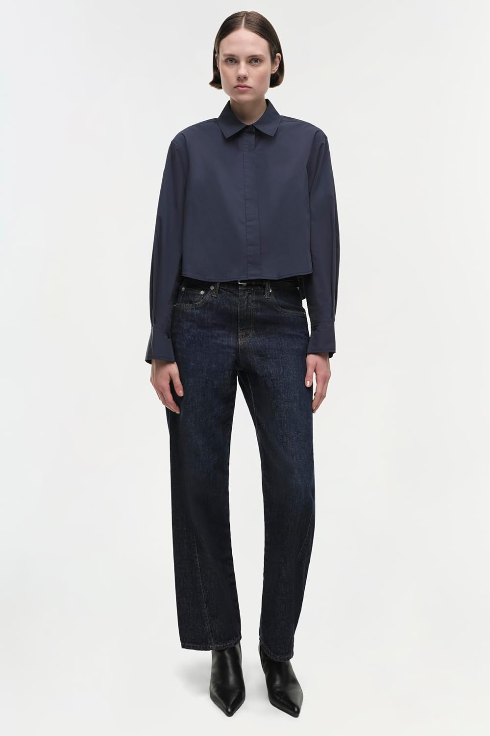SIMKHAI Renata Cropped Shirt