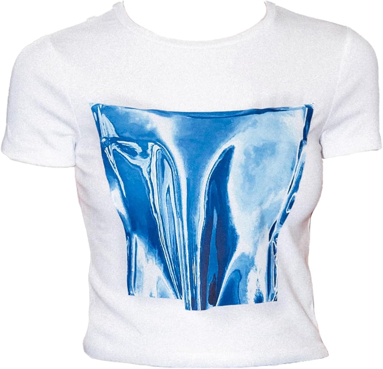 Kate Barton Printed Corset Baby Tee