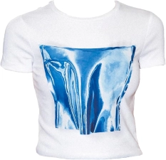 Kate Barton Printed Corset Baby Tee