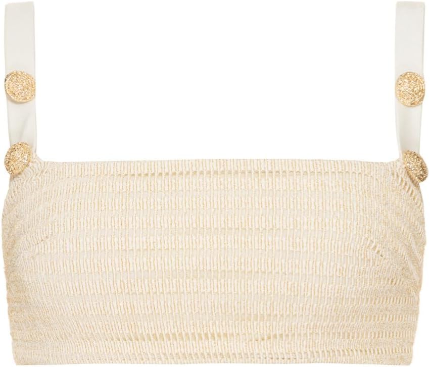 PatBO Metallic Knit Top