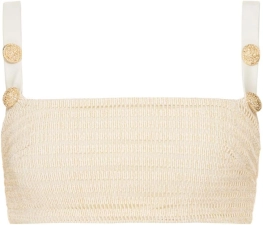 PatBO Metallic Knit Top