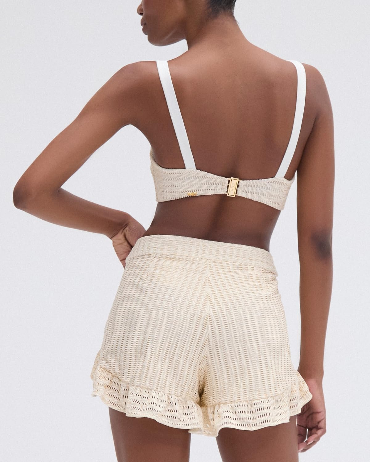 PatBO Metallic Knit Top