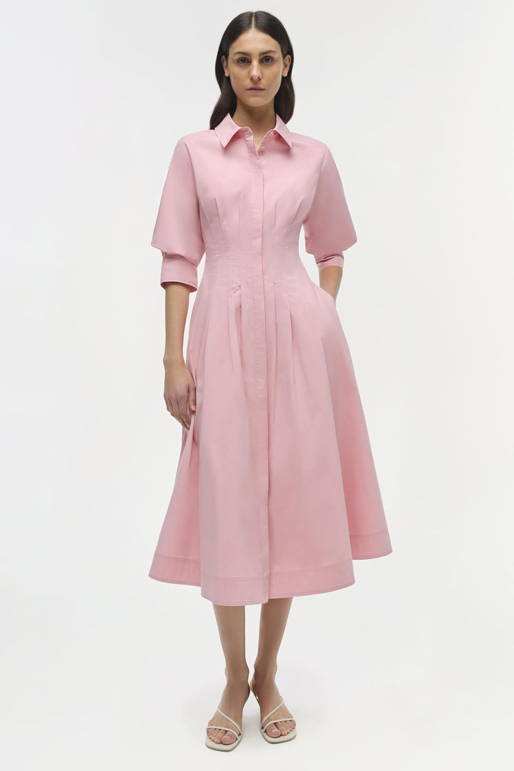 SIMKHAI Jazz Cotton Midi Dress