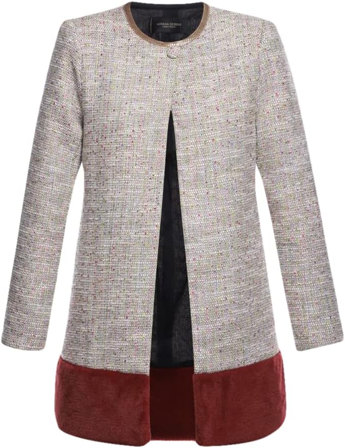 ADRIANA DEGREAS Tweed Coat