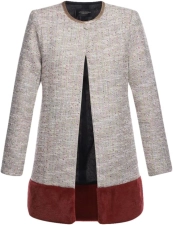 ADRIANA DEGREAS Tweed Coat
