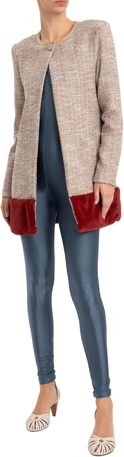 ADRIANA DEGREAS Tweed Coat