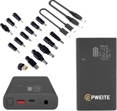 PWEITE 20,000mAh Portable Laptop Power Bank Charger Battery Pack with Multiple Outputs and USB C PD3.0 - Ideal for Laptop, Tablet, Phone