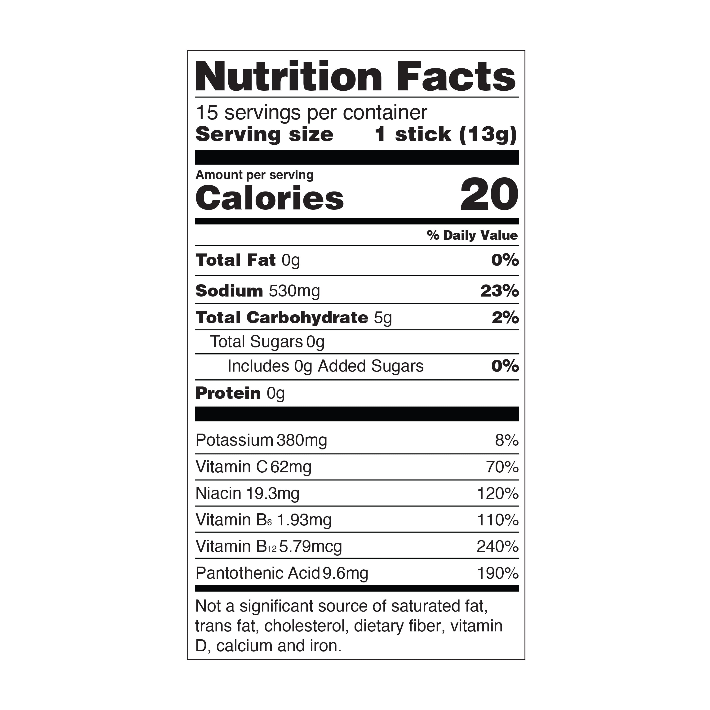Liquid IV Lemon Lime Sugar Free Hydration Multiplier Powdered Electrolyte Drink Mix 15 Count Packets