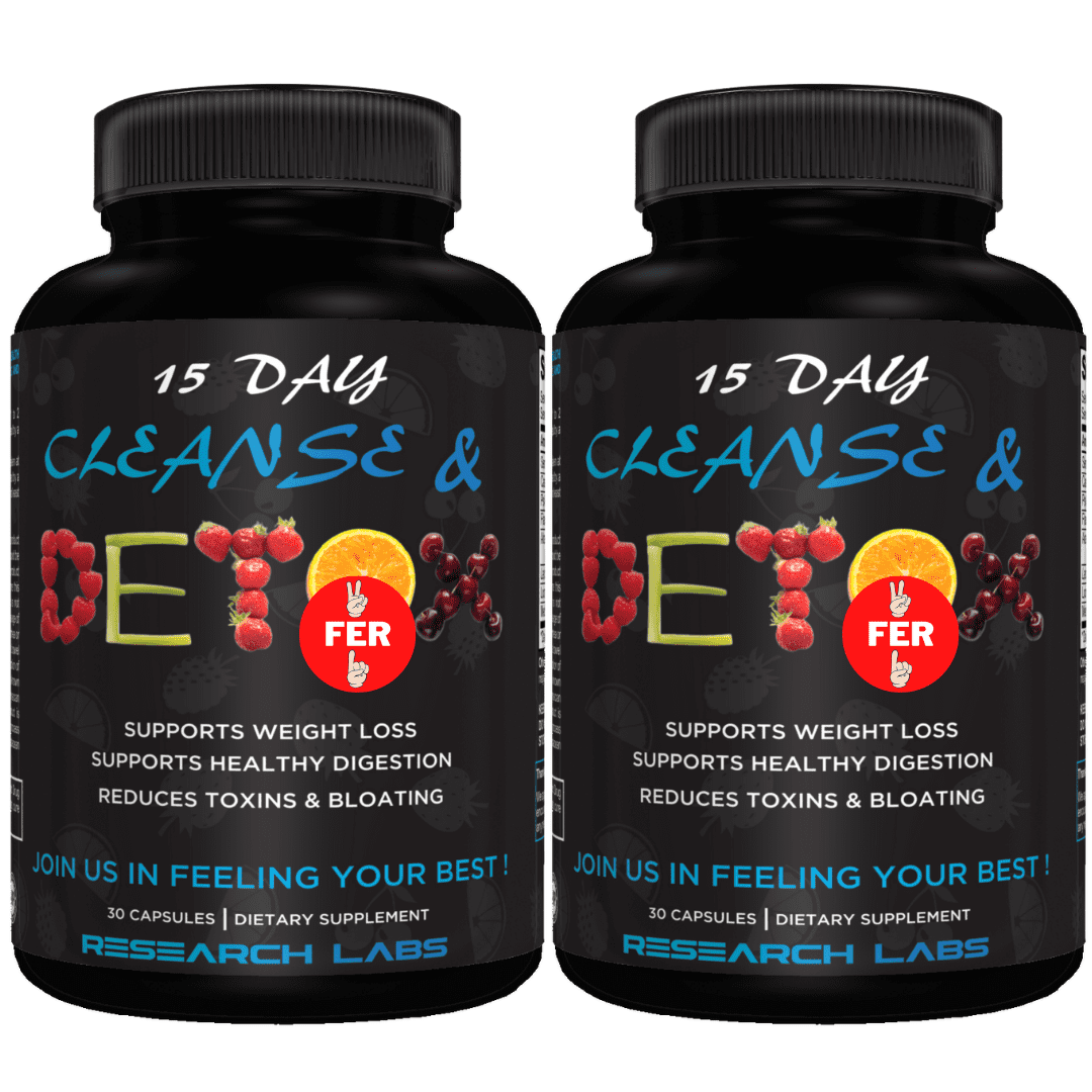 Research Labs 15 Day Colon Cleanse Detox Weight Loss Constipation Relief