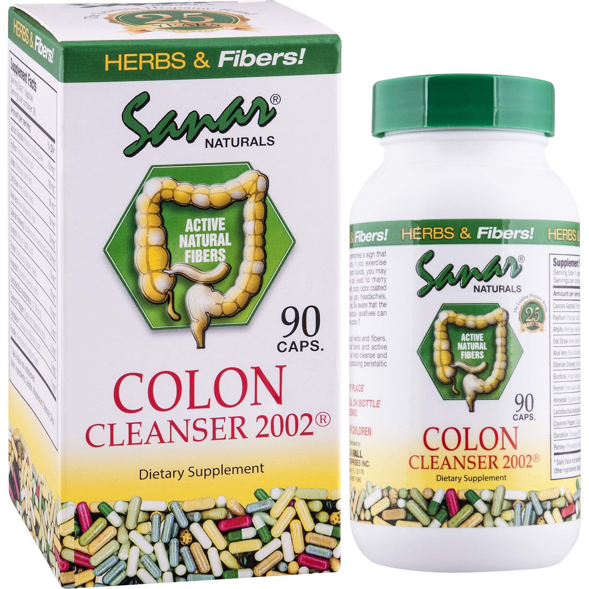 Sanar Naturals Colon Cleanser for Digestive Gut Health Constipation Relief 90 Capsules