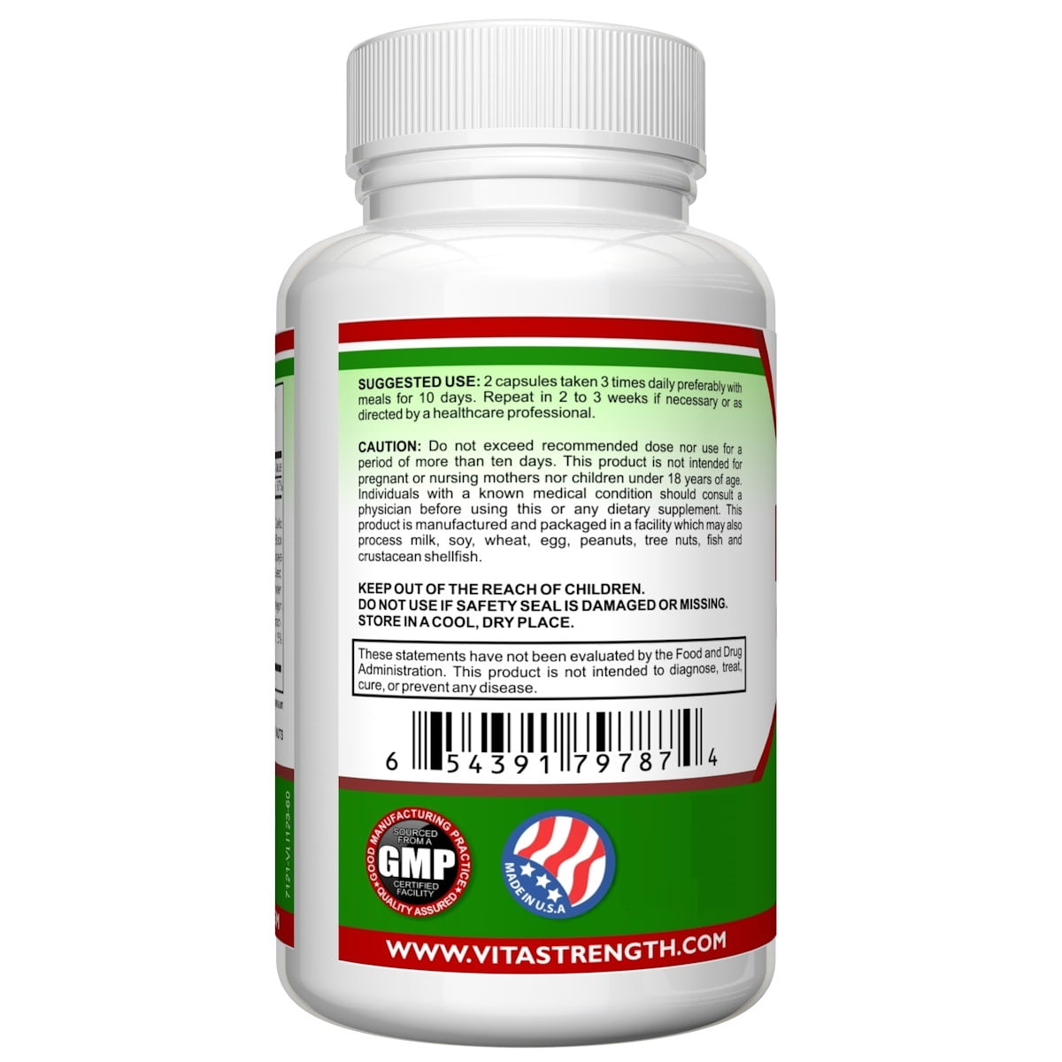 VITASTRENGTH INTESTINE DETOX SUPPLEMENT WITH BLACK WALNUT WORMWOOD - ELIMINATE PARASITES PINWORMS INTESTINAL WORMS
