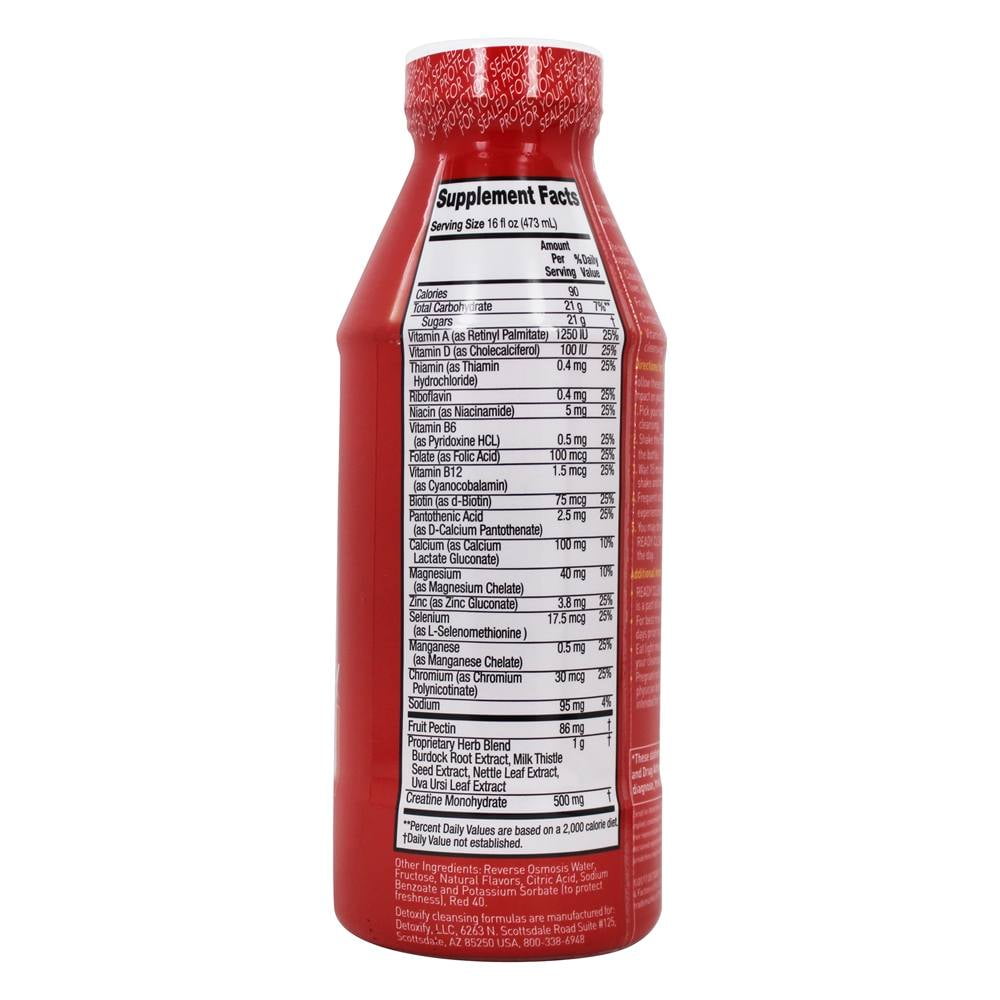 Detoxify Ready Clean Herbal Cleanse Tropical Fruit Flavor 16 oz. by Detoxify Brand