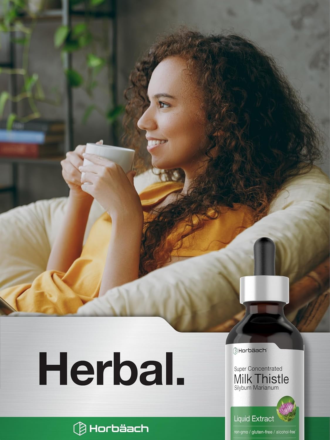 Horbaach Milk Thistle Extract 2 oz Vegetarian Alcohol