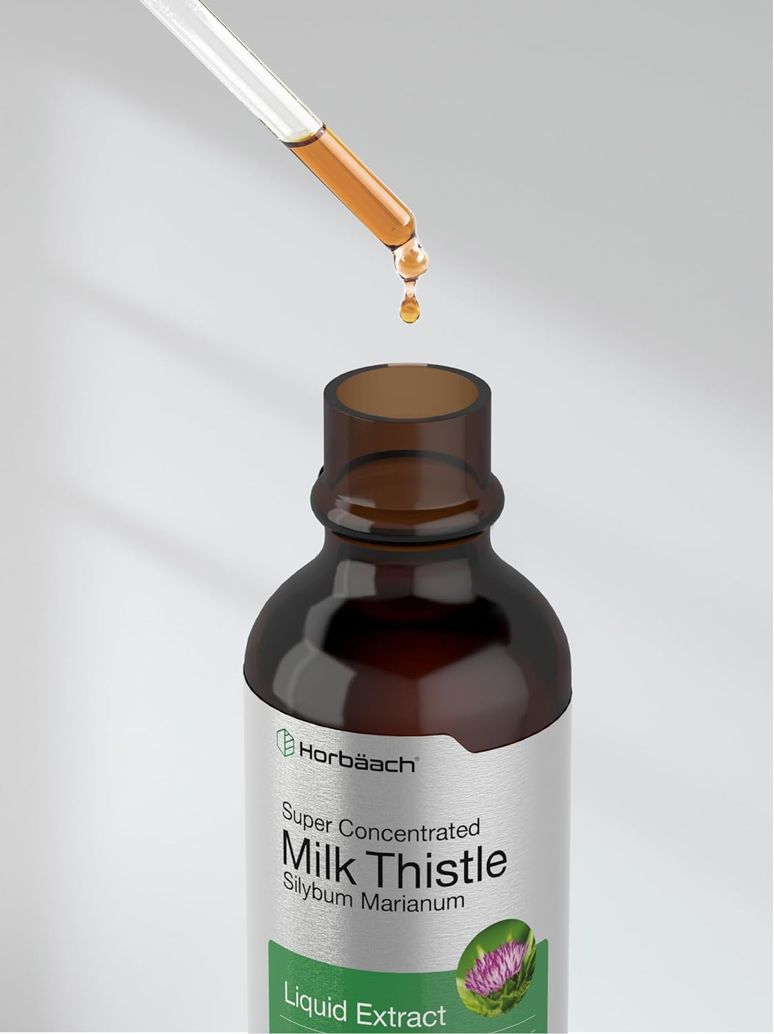 Horbaach Milk Thistle Extract 2 oz Vegetarian Alcohol
