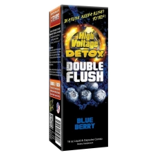 High Voltage Double Flush Detox Blueberry 16oz Liquid Capsules Combo for Ultimate Cleanse