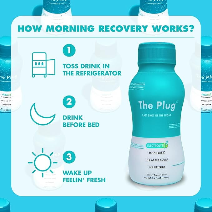 The Plug Liver Cleanse Detox Repair Drink Plant Based Herbal Electrolyte Liver Support Health Bloating Relief Restore Antioxidants Minerals Liver Complex Energy Drink 24-Pack
