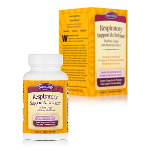 NATURE'S SECRET RESPIRATORY SUPPORT AND DEFENSE CAPSULES 60 COUNT
