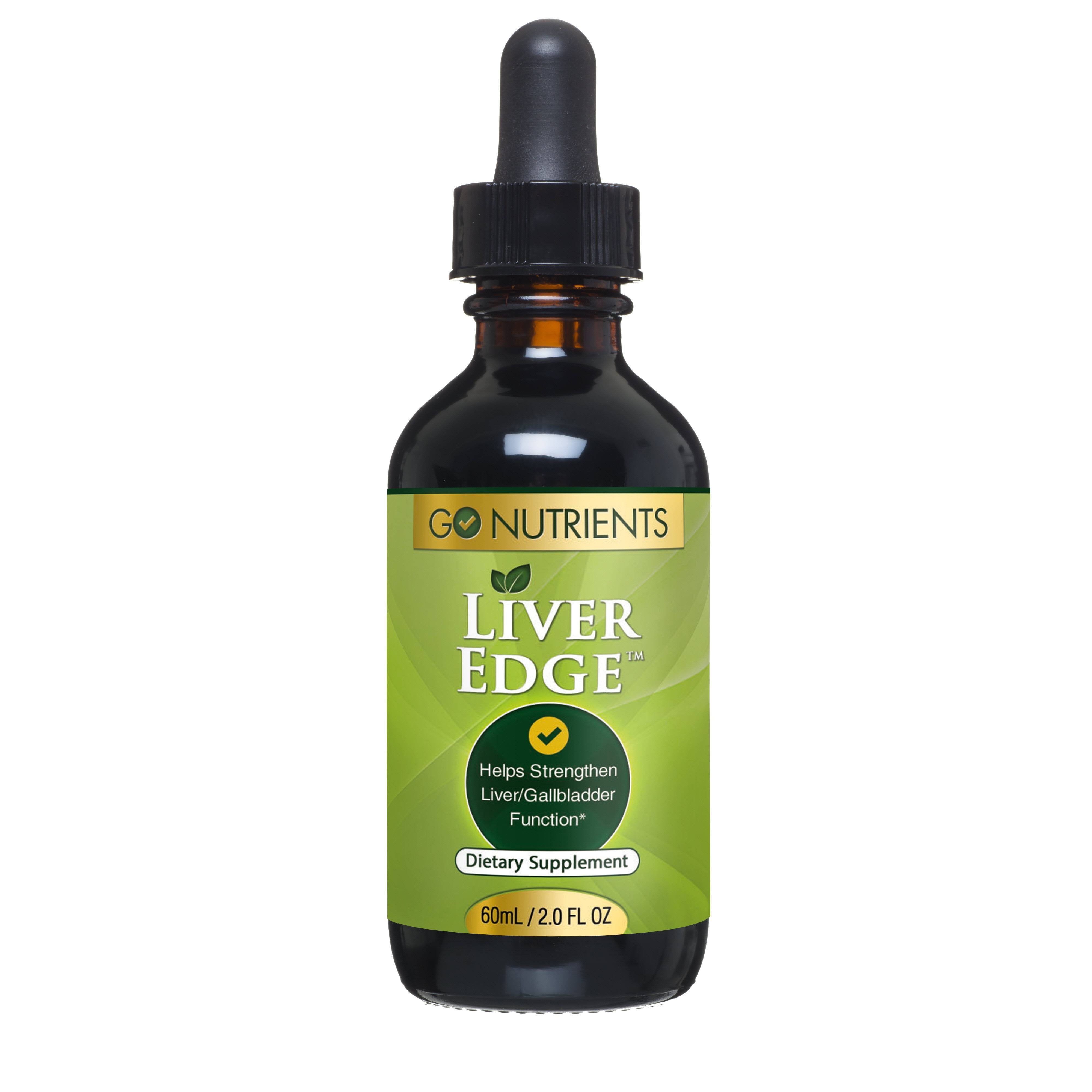 GO NUTRIENTS LIVEREDGE LIQUID DROPS WITH MILK THISTLE SUPPLEMENT - SUPPORTS LIVER HEALTH - 2 OZ