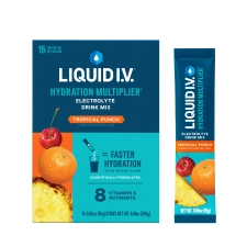 Liquid I.V. Punch Hydration Multiplier Powdered Electrolyte Drink Mix Pack - 15 Count