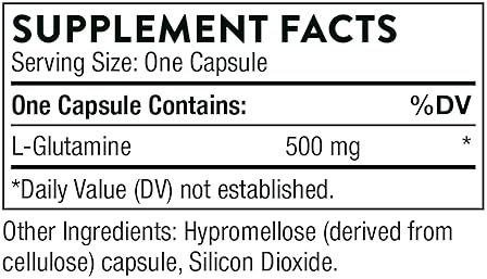 THORNE L-Glutamine Amino Acid Supplement GI Health Immune Function 90 Capsules