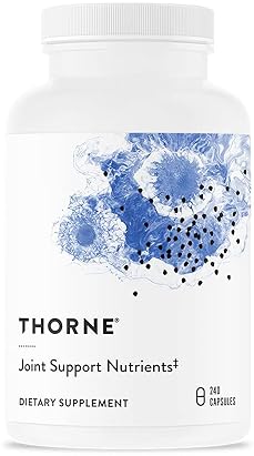 THORNE Joint Support Nutrients Glucosamine MSM Curcumin Bromelain Boswellia 240 Capsules